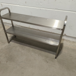 Stainless steel chef's rack - 120x30x80 cm 